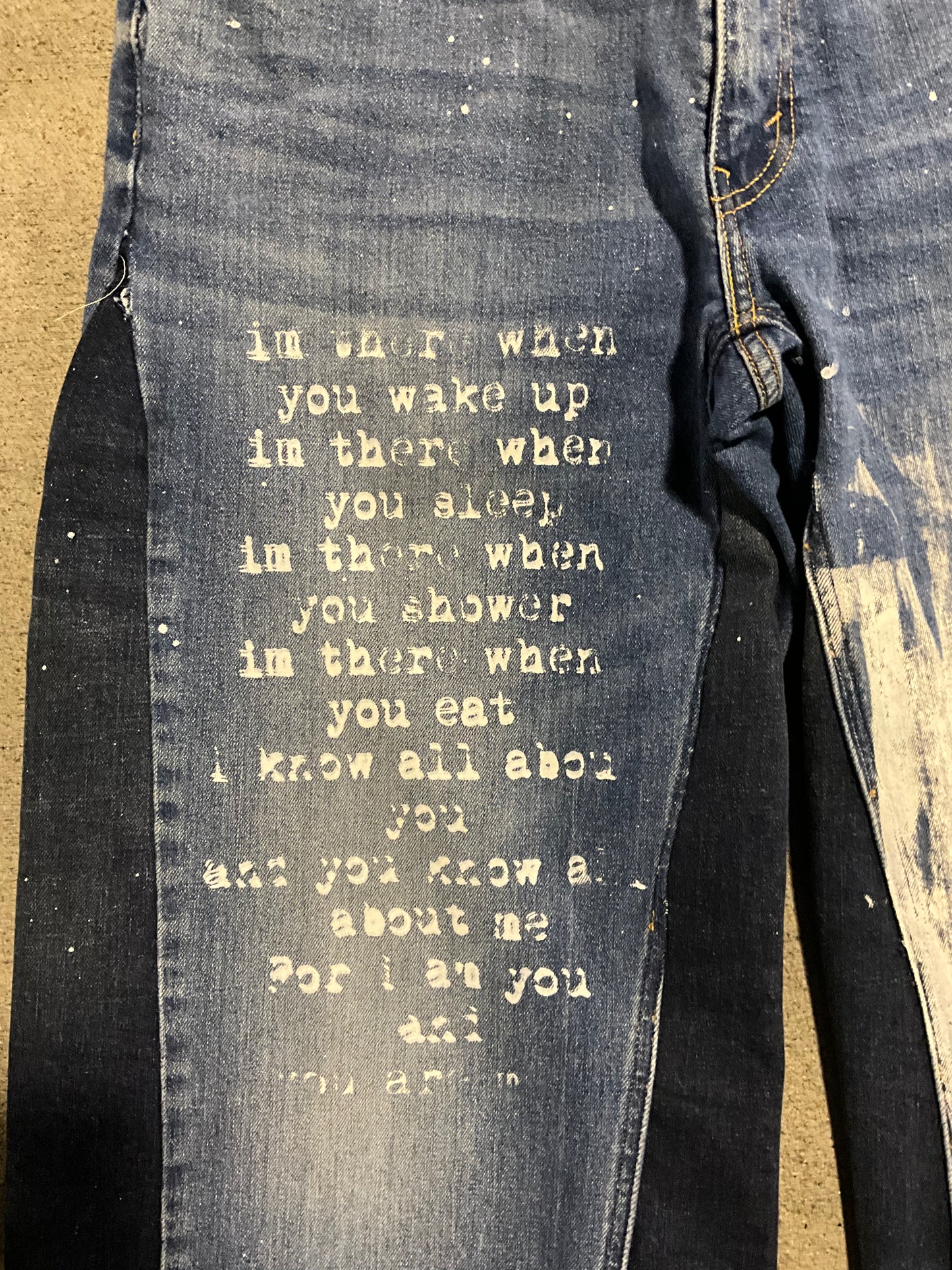 "I am you, and you are me" Denim Custom Jorts