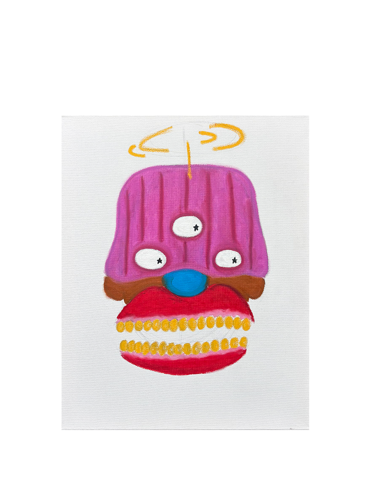 "who is masked?"  Painting
